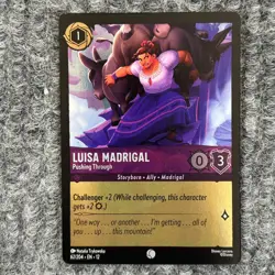 Disney Lorcana Wilds Unknown Luisa Madrigal Pushing Through 62/204 Common Foil - Image 1
