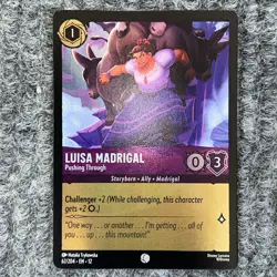 Disney Lorcana Wilds Unknown Luisa Madrigal Pushing Through 62/204 Common Foil - Image 2
