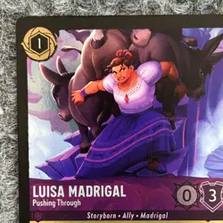 Disney Lorcana Wilds Unknown Luisa Madrigal Pushing Through 62/204 Common Foil - Image 5