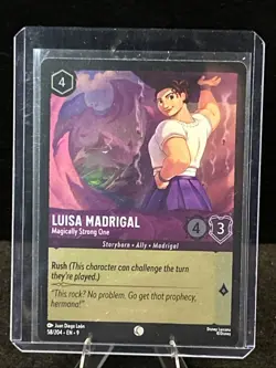 Disney Lorcana Fabled TCG Luisa Madrigal Magically Strong One 58/204 Foil - Image 1