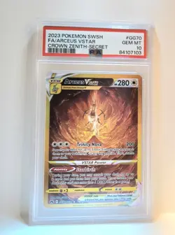 2023 POKEMON SWORD & SHIELD CROWN ZENITH SECRET FULL ART/ARCEUS VSTAR PSA 10 - Image 1