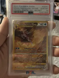 PSA 10 - ORIGIN FORME PALKIA VSTAR #GG67 SECRET - 2023 POKEMON CROWN ZENITH - Image 1
