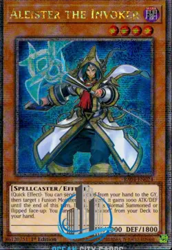 Yugioh Aleister The Invoker Quarter Century Secret Rare 1st Ed RA04-EN024 - Image 1