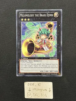Yugioh - Melomelody the Brass Djinn - SP14-EN030 - Common - 1st Edition - NM/VLP - Image 1
