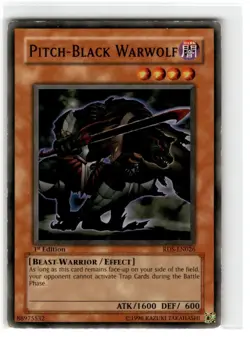 Yu-Gi-Oh! Pitch-Black Warwolf Common RDS-EN026 MP Very Good 1st Edition - Image 1