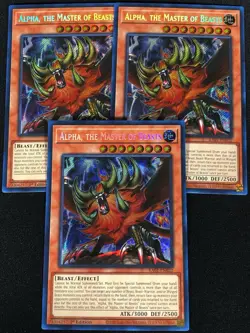 Yugioh Alpha, The Master of Beasts RA01-EN022 1ST SECRET X3 (NM) - Image 1
