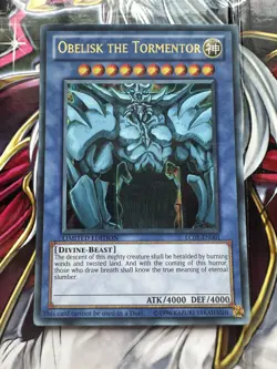 OBELISK THE TORMENTOR - NEAR MINT - ULTRA RARE - LC01-EN001 - LIMITED EDITION - Image 1
