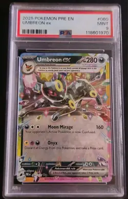 Umbreon ex 060/131 Sv: Prismatic Evolutions Holo PSA 9 Graded Pokemon Card Tcg - Image 1