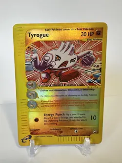 Tyrogue 63/147 Aquapolis 2002 Reverse Holo Pokemon Card TCG - Image 1