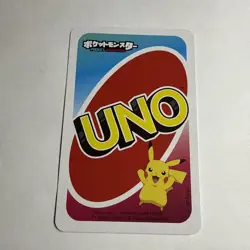Charizard GREEN Four Pokemon UNO JAPANESE Card Game Pocket Monsters Back 4 - Image 2