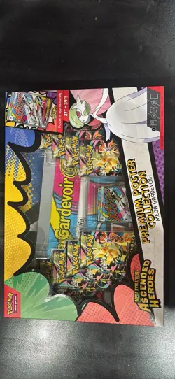 Pokemon TCG Mega Evolution Ascended Heroes Mega Gardevoir Premium Poster Box - Image 1