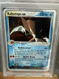 2003 Pokemon EX Kabutops Holo Sandstorm #97 PSA 8 New Cert w/ Swirl - Image 3