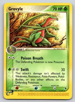 Grovyle 31/109 Uncommon Ruby & Sapphire Pokemon Moderately Played - Image 1