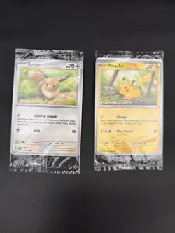 Pokemon TCG “Pokemon Together” Stamped Promo Eevee & Pikachu SEALED - Image 1