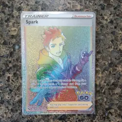 Spark Trainer 085/078 Secret Rainbow Rare-Holo-Pokemon GO-Pokemon Card mint - Image 1