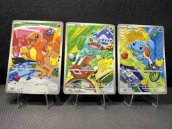 Pokemon First Partner Illustration Collection Series 1 Kanto Gen 1 Starters Set - Image 1