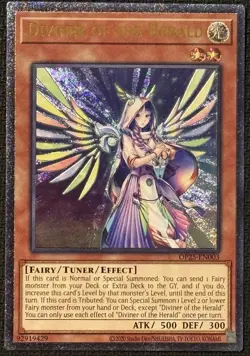 Yugioh! Diviner Of The Herald Ultimate Rare Near Mint OP25-EN003 - Image 1