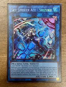 Sky Striker Ace -Shizuku (Alt Art) L26D-ENS26 Secret Rare Leg Modern Deck Yugioh - Image 1