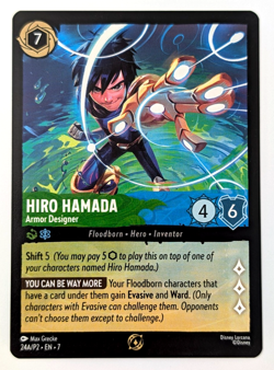 Disney Lorcana HIRO HAMADA Armor Designer 24A/P2 League Promo NM/M - Image 1