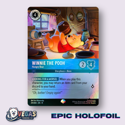 Winnie The Pooh Hungry Bear 217/204 Epic Holofoil Winterspell NM Disney Lorcana - Image 1