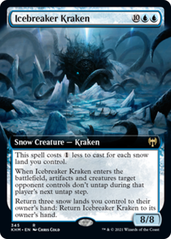 Icebreaker Kraken (Extended Art) FOIL Kaldheim PLD CARD ABUGames - Image 1