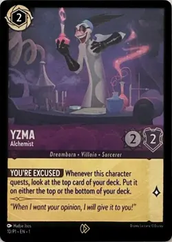 Yzma - Alchemist 10 Disney Lorcana Promo Cards Promo NM Cold Foil - Image 1