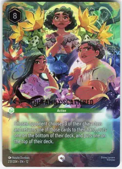 The Family Scattered Enchanted Foil 231/204 Wilds Unknown Disney Lorcana - Image 1