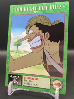 Usopp #21 One Piece Carddass Masters Card 2000 Bandai Japanese TCG CCG JUMP B1 - Image 3