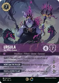 Ursula - Sea Witch Queen (Store Championship) 38/PL Disney Lorcana Promo Holo - Image 1