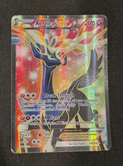 Xerneas EX 146/146 XY Full Art Ultra Rare Holo Pokemon Card / Off Condition - Image 1