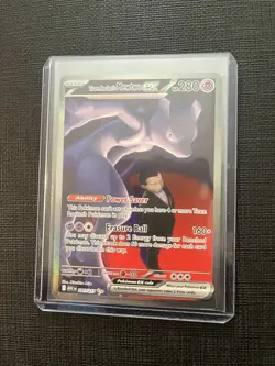 Team Rocket's Mewtwo ex 281/217 SIR Ascended Heroes Holo Pokemon Card NM-MINT - Image 3