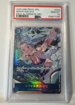 PSA10 Nefertari Vivi Alternate Art #026 EB02 2025 One Piece Card Japanese - Image 1