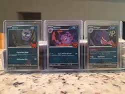 Pokemon TRICK or TRADE 2024 Gastly Haunter Gengar Evolution Card Set - Image 1