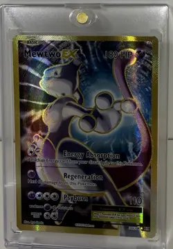 Pokemon Mewtwo-EX Full Art Ultra Rare Foil EX 180 HP Evolutions 103/108 Card - Image 1
