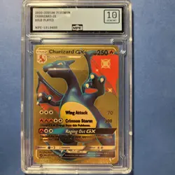 Gold Charizard GX SV49/SV94 Hidden Fates: MPE Gem Mint 10 Custom PCG Card - Image 1
