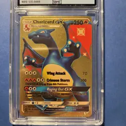 Gold Charizard GX SV49/SV94 Hidden Fates: MPE Gem Mint 10 Custom PCG Card - Image 2