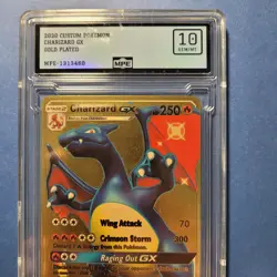 Gold Charizard GX SV49/SV94 Hidden Fates: MPE Gem Mint 10 Custom PCG Card - Image 3