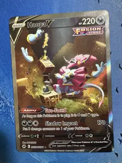Pokemon TCG Hoopa v GG53 Crown Zenith Galarian Gallery Ultra Rare Card - Image 1