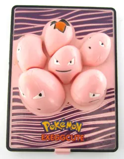 4 PC 1999 BURGER KING POKEMON CARDS 3 GOLD PLATED 1 PLASTIC EXEGGCUTE - Image 2