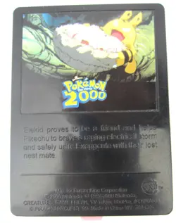 4 PC 1999 BURGER KING POKEMON CARDS 3 GOLD PLATED 1 PLASTIC EXEGGCUTE - Image 3
