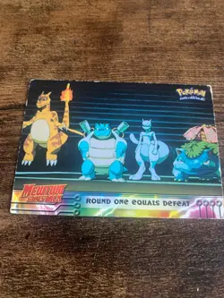 Round One Equals Defeat 26 Topps Mewtwo Strikes Back Pokemon Movie Card Vintage - Image 1