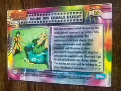 Round One Equals Defeat 26 Topps Mewtwo Strikes Back Pokemon Movie Card Vintage - Image 4