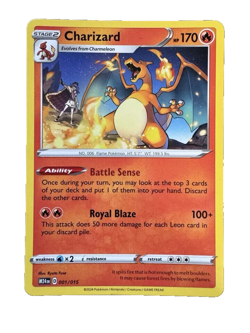Pokemon Charizard Promo Card 001/015 2025 McDonalds Dragon NON-Holo Promo - Image 1