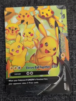 Pikachu V-Union SWSH142 SWSH: Sword & Shield Promo Cards Holo - Image 1