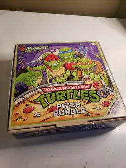 Magic: MTG Teenage Mutant Ninja Turtles Pizza Bundle - OPEN BOX/SEALED PACKS!!! - Image 3