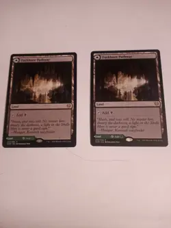 mtg pair of #254 Darkbore pathway Slitherbore PATHWAY Kaldheim RARE - Image 1