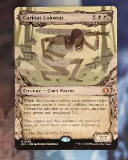 Curious Colossus | Lorwyn Eclipsed (ECL) | #298 | NM Borderless | Magic MTG - Image 1