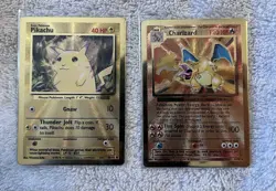 Pokemon Celebrations Metal Charizard and Pikachu set. - Image 1