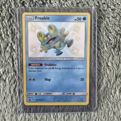 Pokemon TCG Froakie Hidden Fates SV11/SV94 Shiny Vault Secret Rare Holo Card - Image 1