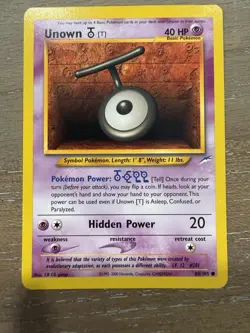 Unown [T] 88/105 Common Neo Destiny Pokemon Unlimited Lightly Played - Image 1